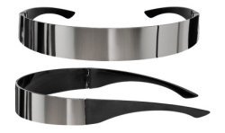 LUNETTES FUTURISTES DE L'ESPACE BANDEAU MIROIR