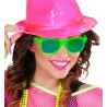 LUNETTES FLUO OU NEON VERTES VERRES MIRROIR