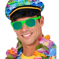 LUNETTES FLUO OU NEON VERTES VERRES MIRROIR