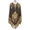 DEGUISEMENT PONCHO WESTERN MARRON