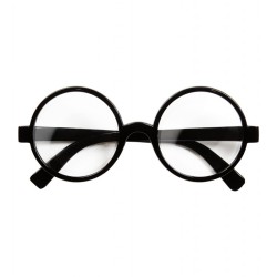 LUNETTES INTELLO NOIRES RONDES TYPE MAGICIEN HARRY POTTER