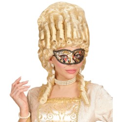 DEMI MASQUE OU LOUP ARLEQUIN VENITIEN