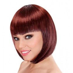 PERRUQUE LOU LOU CARRE COURT AVEC FRANGE CHATAIN