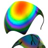 LUNETTES OU VISIERE FACIALE MIROIR MULTICOLORE ARC EN CIEL