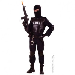 DEGUISEMENT SWAT COMMANDO NOIR TAILLE 8 ANS 128 CM