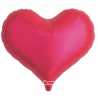 BALLON METALLIQUE COEUR JELLY ROUGE 25 " 63 CM