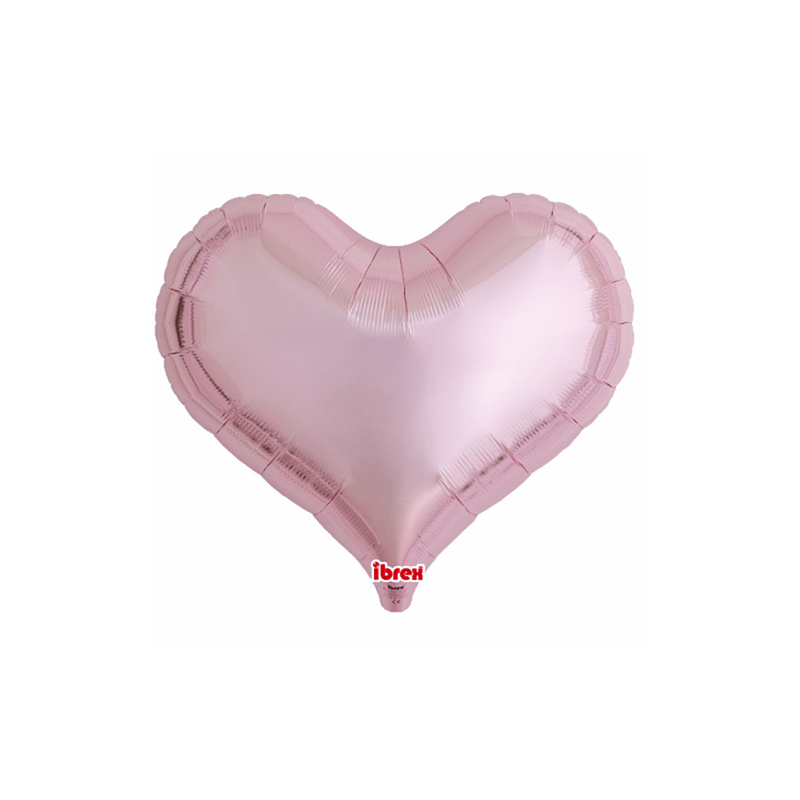 BALLON METALLIQUE COEUR JELLY ROSE CLAIR 63 CM 25"