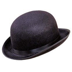 CHAPEAU MELON FEUTRINE NOIR