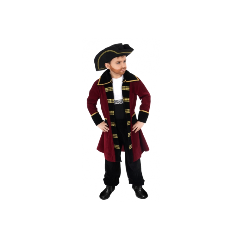 DEGUISEMENT PIRATE GARCON CAPTAIN EDWARD TAILLE 140 CM 