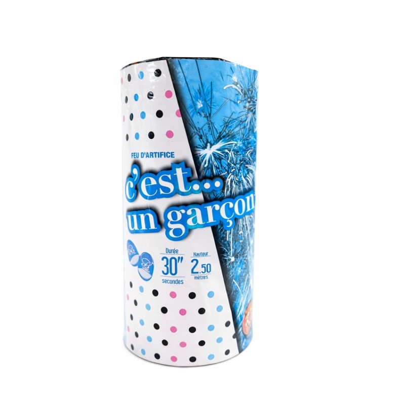 FEU D'ARTIFICE BABY SHOWER BLEU