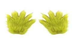GANTS VERT POILUS THE GRINCH ™ GRINCHEUX DE NOEL