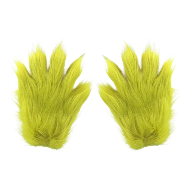 GANTS VERT POILUS THE GRINCH ™ GRINCHEUX DE NOEL