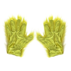 GANTS VERT POILUS THE GRINCH ™ GRINCHEUX DE NOEL