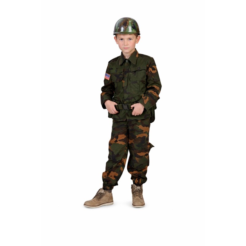 DEGUISEMENT MILITAIRE ARMY FORCE TAILLE 6-7 ANS