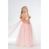 DEGUISEMENT ENFANT PRINCESSE ROSE GOLD JUPE TULLE BUSTIER SEQUINS 140 CM
