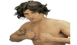 PERRUQUE HOMME CHEVEUX COURTS CHATAIN