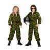 DEGUISEMENT COMBINAISON DE CAMOUFLAGE PILOTE DE CHASSE ENFANT TAILLE 116