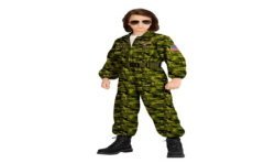 DEGUISEMENT COMBINAISON DE CAMOUFLAGE PILOTE DE CHASSE ADOLESCENT 14-16 ANS