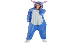 DEGUISEMENT KIGURUMI STITCH EXTRATERRESTRE CREATURE BLEUE TAILLE S-M ADULTE