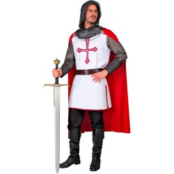 DEGUISEMENT CHEVALIER CROISE BLANC CROIX OCCITANE ROUGE TAILLE XL