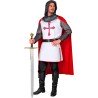 DEGUISEMENT CHEVALIER CROISE BLANC CROIX OCCITANE ROUGE TAILLE XL