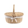 PANIER PIQUE NIQUE EN OSIER 28CM X 20CM X 26CM