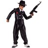DEGUISEMENT GANGSTER ALL CAPONE DON VITO VESTE + PANTALON TAILLE 11-14 ANS
