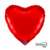 BALLON METALLIQUE COEUR 46 CM RED OU ROUGE