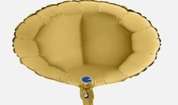 BALLON METALLIQUE ROND 46 CM GOLD 5 OU OR 5