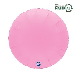 BALLON METALLIQUE ROND 46 CM MATTE SAKURA PINK OU ROSE