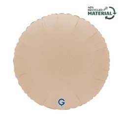BALLON METALLIQUE ROND 46 CM MATTE CAPPUCCINO