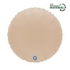 BALLON METALLIQUE ROND 46 CM MATTE CAPPUCCINO