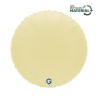 BALLON METALLIQUE ROND 46 CM MATTE BUTTER