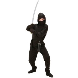 DEGUISEMENT NINJA NOIR TAILLE 158 CM