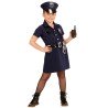 DEGUISEMENT ENFANT POLICIERE FILLE ROBE BLEUE TAILLE 158 CM 