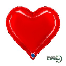 BALLON METALLIQUE SWEETIE HEART COEUR 46 CM RED OU ROUGE