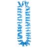 COLLIER HAWAI FLEURS BLEUES CLAIRS