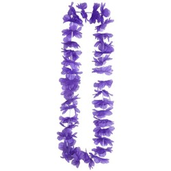COLLIER HAWAI FLEURS VIOLETTES