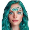 BIJOUX OU STRASS DE VISAGE SIRENE BLEUE ET VIOLETTE