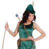 CHAPEAU DE PRINCE DES VOLEURS ROBIN DES BOIS VERT AVEC PLUME