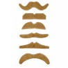 1 MOUSTACHE BLONDE DIFFERENTES FORMES