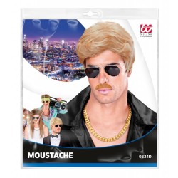 1 MOUSTACHE BLONDE DIFFERENTES FORMES