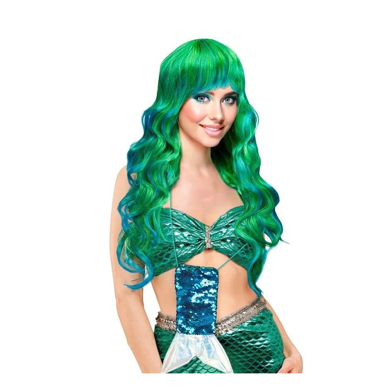 SAC A BANDOULIERE SIRENE SEQUINS OU PAILLETTES BLEU ET ARGENT