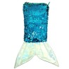 SAC A BANDOULIERE SIRENE SEQUINS OU PAILLETTES BLEU ET ARGENT