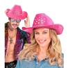 CHAPEAU COW BOY WESTERN DIAMANT ROSE