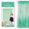 RIDEAU LAME VERT MENTHE PASTEL 1M X 2 M
