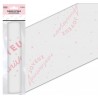 CHEMIN DE TABLE ORGANZA JOYEUX ANNIVERSAIRE 5 METRES ROSE CLAIR