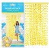 RIDEAU LAME DECORATIF COEUR JAUNE 1M X 2 M
