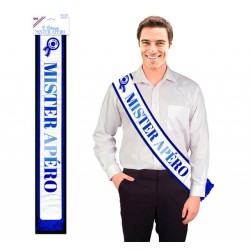 ECHARPE MISTER APERO BLEU ET BLANC