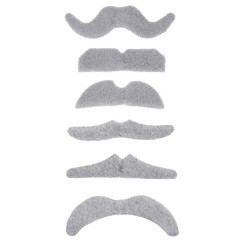 1 MOUSTACHE GRISS 6 MODELES ASSORTIS PAS LE CHOIX DU MODELE